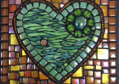 "Mid-mod Heart" mosaic