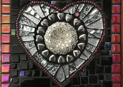 "Bling Heart" mosaic