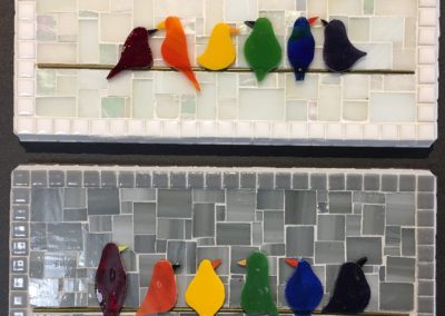 "Rainbow Flock" mosaic (2)