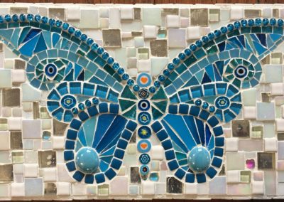 "Turquoise Butterfly" mosaic