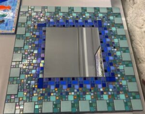 Large Teal/Blue Mirror